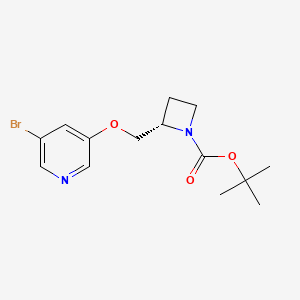 (S)-Tert-butyl 2-(((5-bromopyridin-3-YL)oxy)methyl)azetidine-1-carboxylate