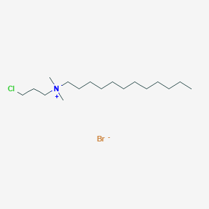 molecular formula C17H37BrClN B8746507 N-(3-Chloropropyl)-N,N-dimethyl-1-dodecanaminium bromide CAS No. 210045-40-2