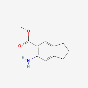 methyl 6-amino-2,3-dihydro-1H-indene-5-carboxylate