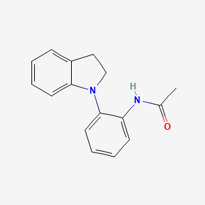 molecular formula C16H16N2O B8746519 N-(2-(Indolin-1-yl)phenyl)acetamide CAS No. 71971-51-2