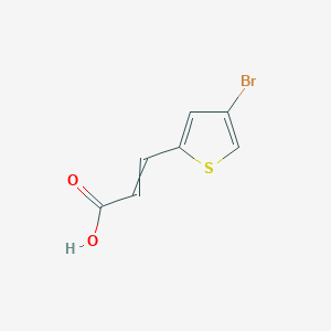 molecular formula C7H5BrO2S B8746538 3-(4-bromothiophen-2-yl)prop-2-enoic Acid 