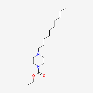 molecular formula C17H34N2O2 B8746549 Ethyl 4-decylpiperazine-1-carboxylate CAS No. 63207-02-3
