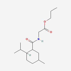Propyl N-[[5-methyl-2-(isopropyl)cyclohexyl]carbonyl]glycinate