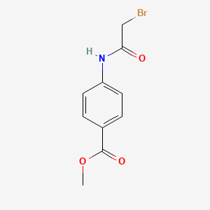 molecular formula C10H10BrNO3 B8746571 Methyl 4-[(2-bromoacetyl)amino]benzoate 