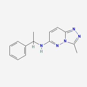 3-methyl-N-(1-phenylethyl)[1,2,4]triazolo[4,3-b]pyridazin-6-amine