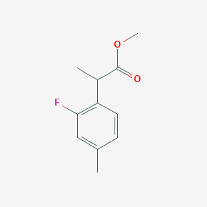 molecular formula C11H13FO2 B8746613 Methyl 2-(2-fluoro-4-methylphenyl)propanoate 