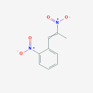 molecular formula C9H8N2O4 B8746680 1-Nitro-2-(2-nitroprop-1-en-1-yl)benzene 