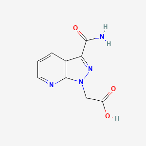 (3-Carbamoyl-pyrazolo[3,4-b]pyridin-1-yl)-acetic acid