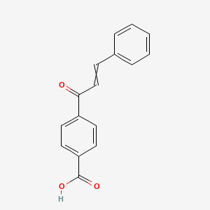molecular formula C16H12O3 B8746704 4-(3-Phenylprop-2-enoyl)benzoic acid 