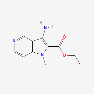 1h-Pyrrolo[3,2-c]pyridine-2-carboxylic acid,3-amino-1-methyl-,ethyl ester