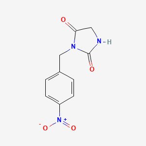 molecular formula C10H9N3O4 B8746770 3-(4-Nitrobenzyl)imidazolidine-2,4-dione CAS No. 52532-03-3