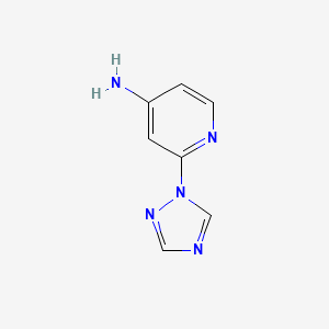 2-[1,2,4]Triazol-1-yl-pyridin-4-ylamine