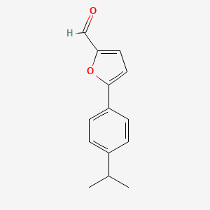 molecular formula C14H14O2 B8746787 5-(4-Isopropylphenyl)-2-furaldehyde 