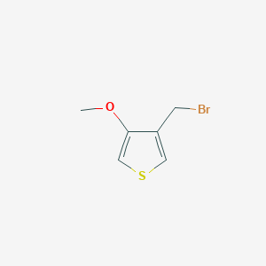 molecular formula C6H7BrOS B8746830 3-(Bromomethyl)-4-methoxythiophene CAS No. 856937-74-1