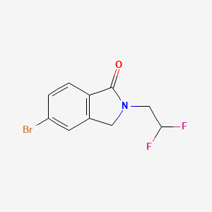molecular formula C10H8BrF2NO B8746857 1H-Isoindol-1-one, 5-bromo-2-(2,2-difluoroethyl)-2,3-dihydro- CAS No. 864867-22-1