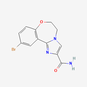 10-Bromo-5,6-dihydrobenzo[f]imidazo[1,2-d][1,4]oxazepine-2-carboxamide