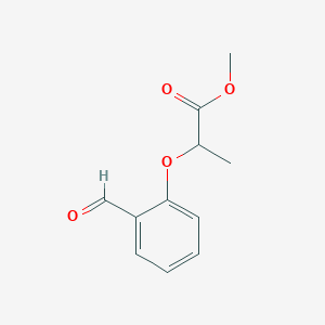 molecular formula C11H12O4 B8746915 Methyl 2-(2-formylphenoxy)propanoate 