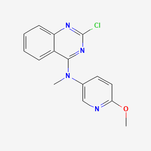 (2-Chloro-quinazolin-4-yl)-(6-methoxy-pyridin-3-yl)-methylamine
