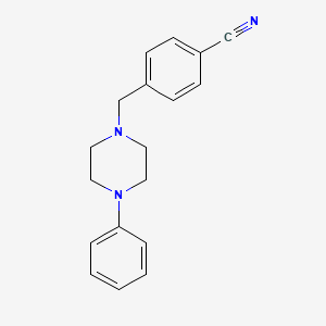 molecular formula C18H19N3 B8746932 4-[(4-Phenylpiperazin-1-yl)methyl]benzonitrile 