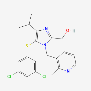 1H-Imidazole-2-methanol, 5-((3,5-dichlorophenyl)thio)-4-(1-methylethyl)-1-((2-methyl-3-pyridinyl)methyl)-