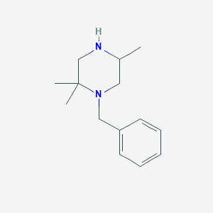 molecular formula C14H22N2 B8747100 1-Benzyl-2,2,5-trimethylpiperazine CAS No. 29906-56-7