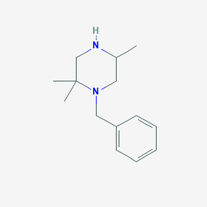 molecular formula C14H22N2 B8747100 1-Benzyl-2,2,5-trimethyl-piperazine CAS No. 29906-56-7