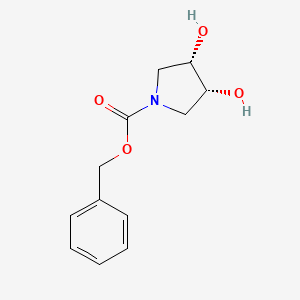 molecular formula C12H15NO4 B8747106 cis-N-benzyloxycarbonylpyrrolidine-3,4-diol 