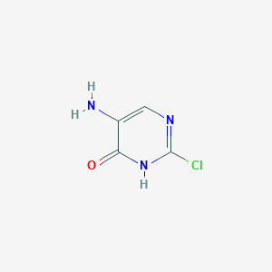 molecular formula C4H4ClN3O B8747109 5-Amino-2-chloro-pyrimidin-4-ol 