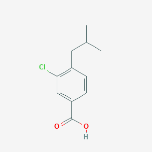 molecular formula C11H13ClO2 B8747127 3-chloro-4-(2-methylpropyl)Benzoic acid 