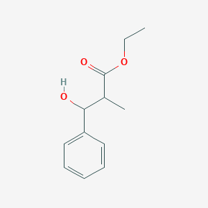 molecular formula C12H16O3 B8747160 Ethyl 3-hydroxy-2-methyl-3-phenylpropanoate CAS No. 24744-96-5