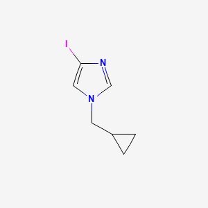 molecular formula C7H9IN2 B8747161 1-(Cyclopropylmethyl)-4-iodo-1H-imidazole 