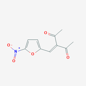molecular formula C10H9NO5 B8747181 3-[(5-Nitrofuryl)methylene]-2,4-pentanedione 