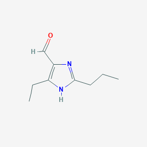 molecular formula C9H14N2O B8747188 5-Ethyl-2-propyl-1H-imidazole-4-carbaldehyde CAS No. 139964-22-0