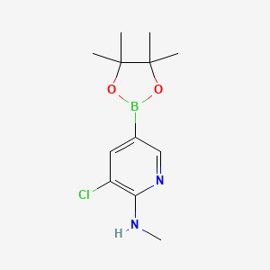 3-Chloro-N-methyl-5-(4,4,5,5-tetramethyl-1,3,2-dioxaborolan-2-YL)pyridin-2-amine