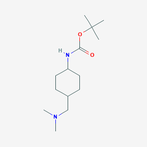 molecular formula C14H28N2O2 B8747254 Tert-butyl trans-4-((dimethylamino)methyl)cyclohexylcarbamate 