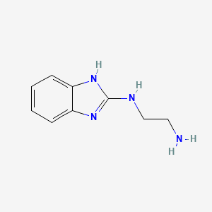 molecular formula C9H12N4 B8747341 N1-(1H-Benzo[d]imidazol-2-yl)ethane-1,2-diamine 