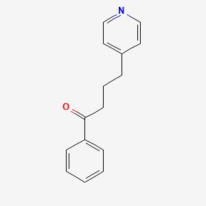 molecular formula C15H15NO B8747374 1-Butanone, 1-phenyl-4-(4-pyridinyl)- CAS No. 101089-46-7