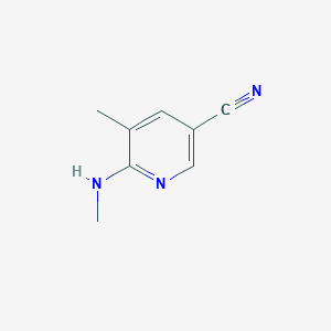 molecular formula C8H9N3 B8747468 5-methyl-6-(methylamino)nicotinonitrile 
