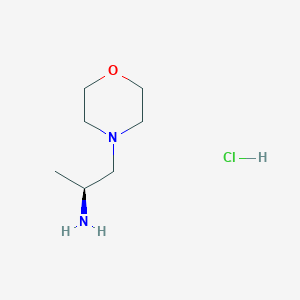molecular formula C7H17ClN2O B8747497 (2S)-1-morpholin-4-ylpropan-2-amine;hydrochloride 