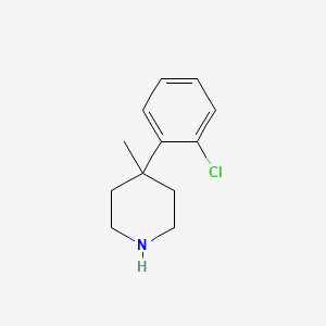 molecular formula C12H16ClN B8747565 4-(2-Chlorophenyl)-4-methylpiperidine CAS No. 849106-50-9