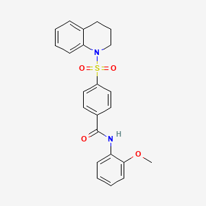 4-(3,4-dihydroquinolin-1(2H)-ylsulfonyl)-N-(2-methoxyphenyl)benzamide