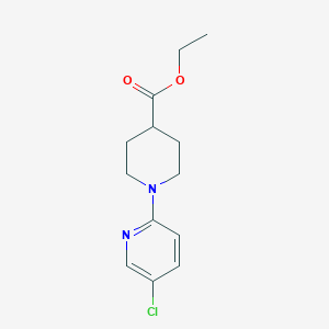 molecular formula C13H17ClN2O2 B8747596 Ethyl 1-(5-chloropyridin-2-yl)piperidine-4-carboxylate 