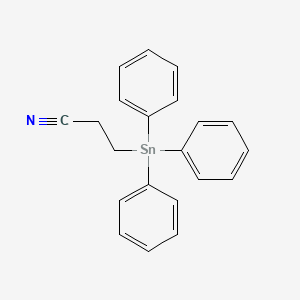 molecular formula C21H19NSn B8747602 3-Triphenylstannylpropanenitrile CAS No. 5827-72-5