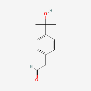 [4-(1-Hydroxy-1-methylethyl)phenyl]acetaldehyde
