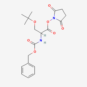 molecular formula C19H24N2O7 B8747619 2-Benzyloxycarbonylamino-3-tert-butoxy-propionic acid 2,5-dioxo-pyrrolidin-1-yl ester 