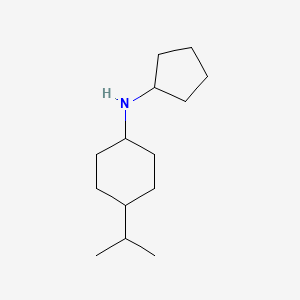 molecular formula C14H27N B8747653 N-Cyclopentyl-4-(propan-2-yl)cyclohexan-1-amine CAS No. 920280-47-3