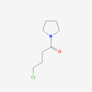 molecular formula C8H14ClNO B8747660 4-Chloro-1-(pyrrolidin-1-yl)butan-1-one 