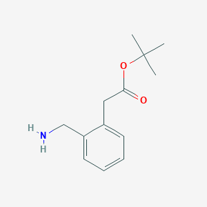 molecular formula C13H19NO2 B8747864 Tert-butyl 2-(2-(aminomethyl)phenyl)acetate 