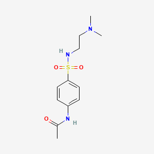 molecular formula C12H19N3O3S B8747869 N-[4-(2-dimethylaminoethylsulfamoyl)phenyl]acetamide CAS No. 14417-11-9