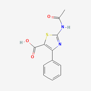 molecular formula C12H10N2O3S B8747884 2-acetamido-4-phenyl-1,3-thiazole-5-carboxylic acid 